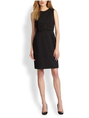 Kate Spade Black Bow-Accent Sleeveless Dress